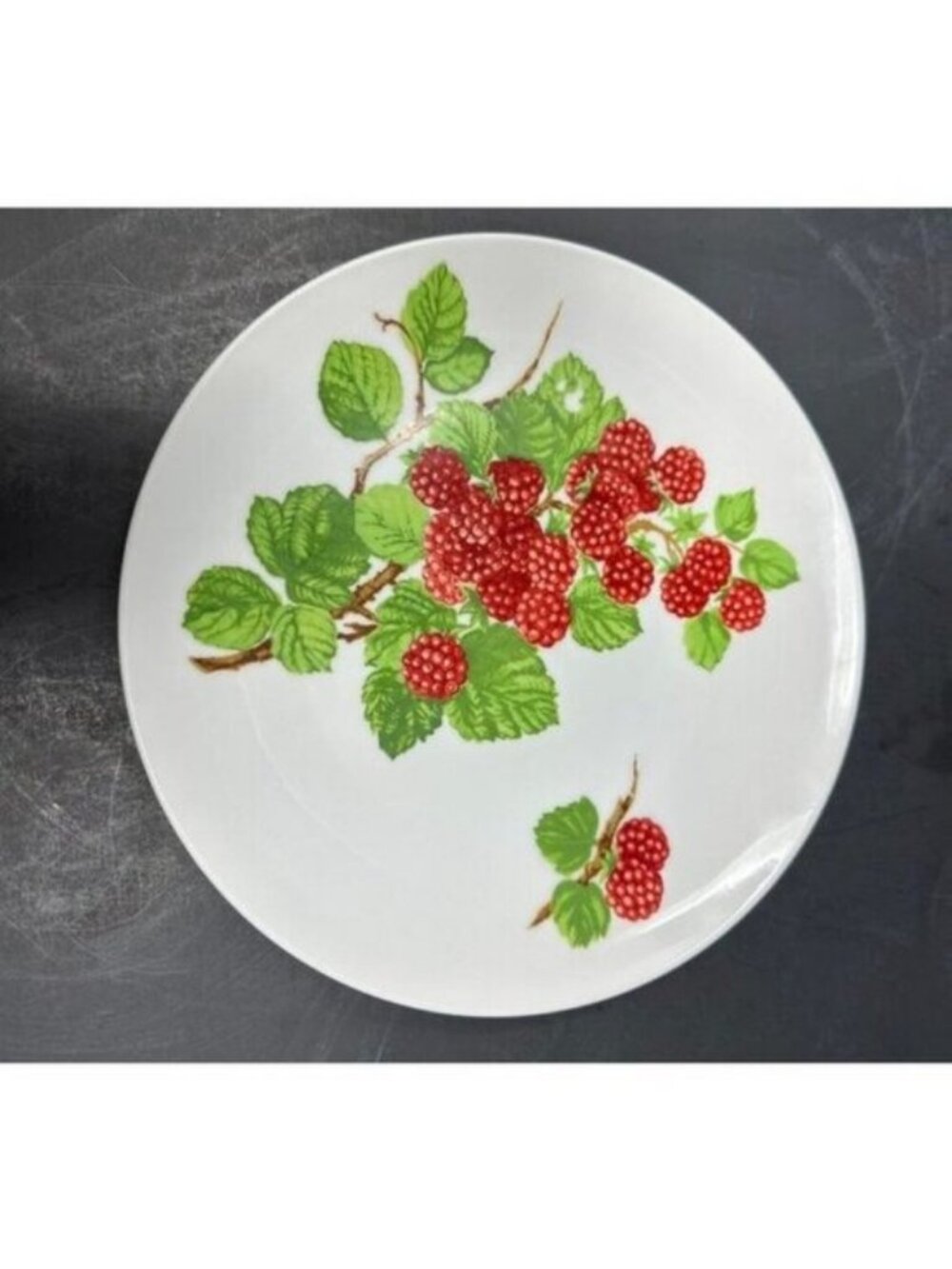 Vtg 1970s SEYMOUR MANN EDA FRAMBOISIER Salad Dessert Plates Set of 3 Raspberries - Picture 7 of 14